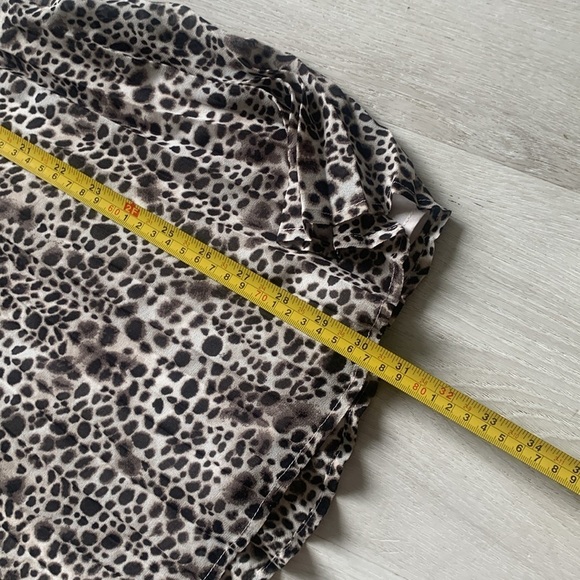 A New Day Leopard Print Midi Skirt pleated size M casual career animal print - Picture 12 of 12